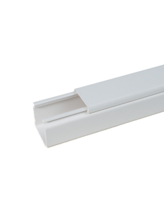 Canaleta Lisa 20X20X200 HD1-F Hellermann Branco