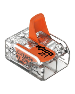 Conector de Emenda 2 Polos Flexível 0,14 - 4,0mm 221-412 Wago