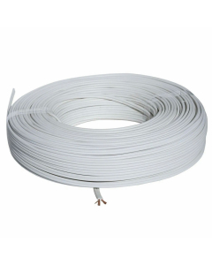 Cabo Paralelo 2X1,00MM 300V Branco Rolo com 100Mts