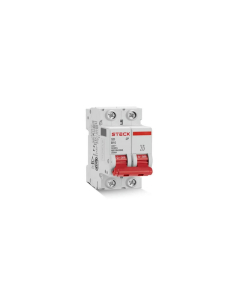Mini Disjuntor Bipolar 2P Curva B 3KA Steck