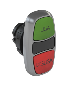 Frontal Botão de Pulso/Soco Liga/Desliga Duplo VD/VM 22MM Weg