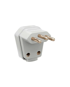 Plugue de Tomada Macho 2P + T 10A Radial Weg