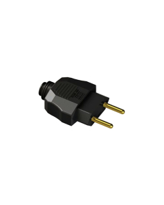 Plugue de Tomada Macho 2P 10A Preto Axial Weg