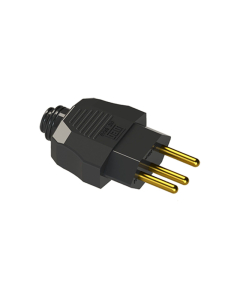 Plugue de Tomada Macho 2P + T 10A Axial Weg