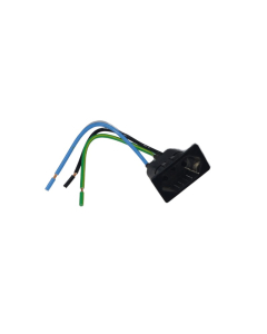 Tomada de Painel 2P + T 20A Preto Colar Interno Com Cabo Weg