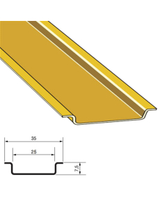 Trilho Liso Bicromatizado TS35 Aiedem