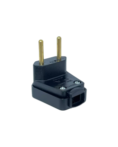 Plugue de Tomada Macho 2P 10A Radial Preto Weg